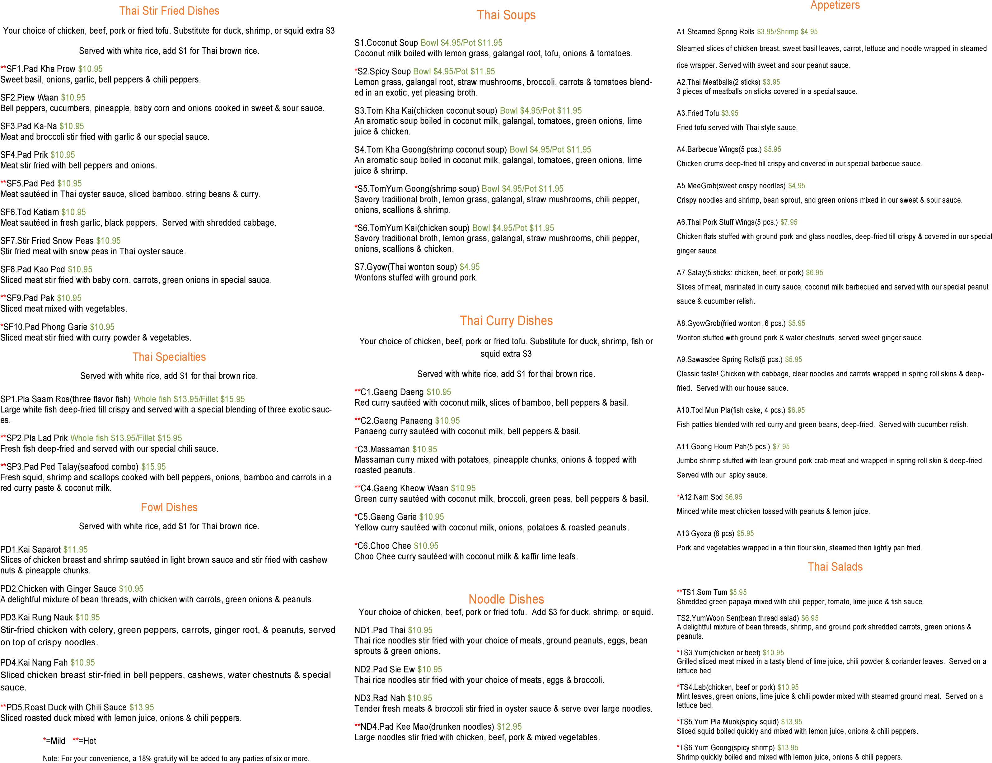The Restaurant Information Including The Sawasdee Menu (3300x2550), Png Download