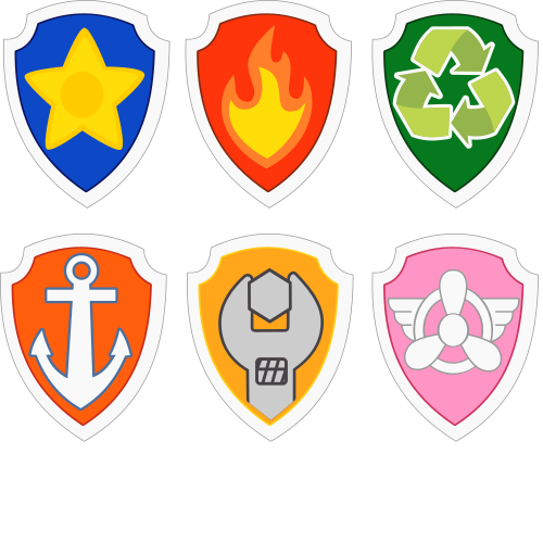 Paw Patrol Badge Png (500x511), Png Download