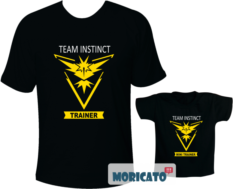 Kit Tal Pai Tal Filho Pokemon Go Trainer Team Instinct (800x800), Png Download