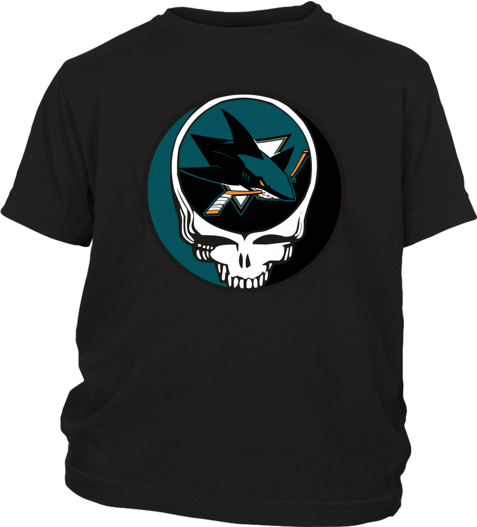 San Jose Sharks Grateful Dead Steal Your Face Hockey (1024x1024), Png Download