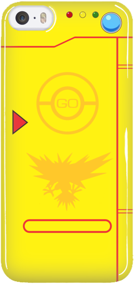Team Instinct Phone Case Pokemon Go For Iphone (600x600), Png Download