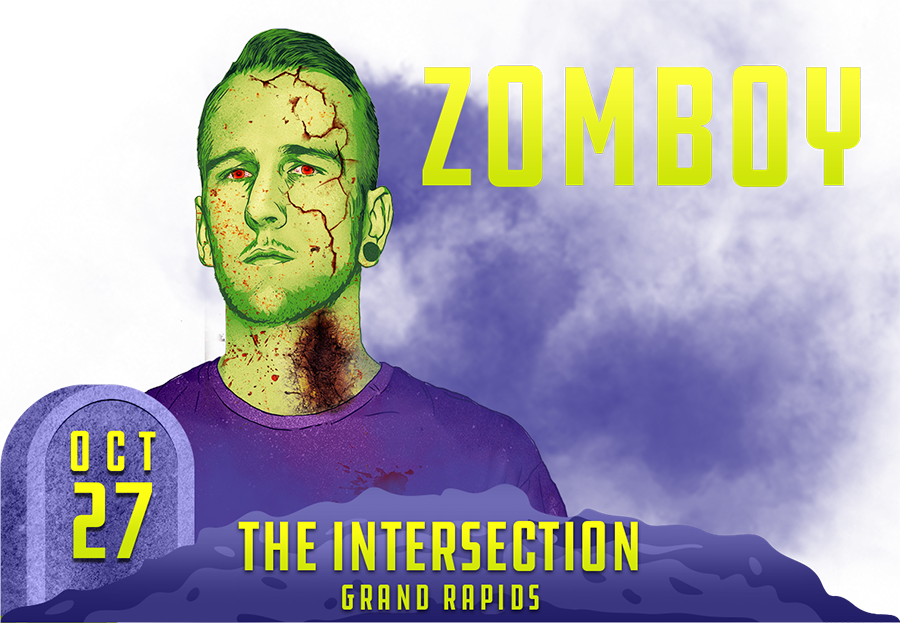 27 Zomboy At The Intersection, Grand Rapids Mi (900x623), Png Download