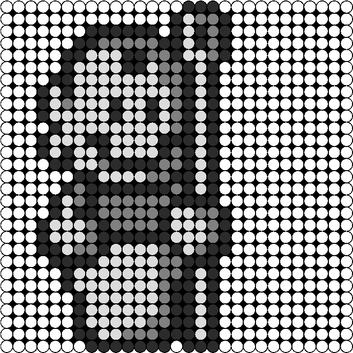 Mario Statue Perler Bead Pattern / Bead Sprite (770x767), Png Download