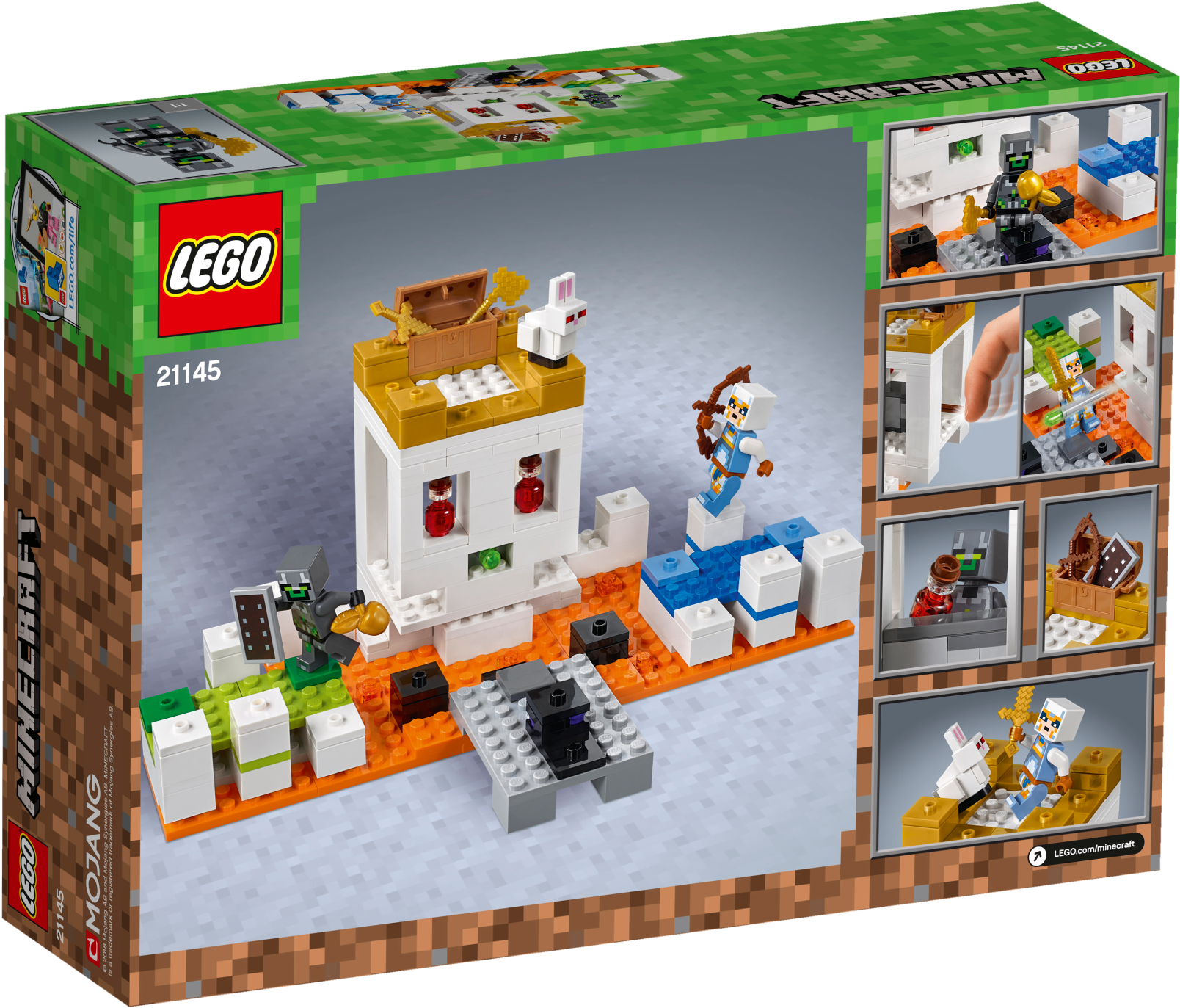 Lego 21145 Minecraft The Skull Arena (2400x1800), Png Download