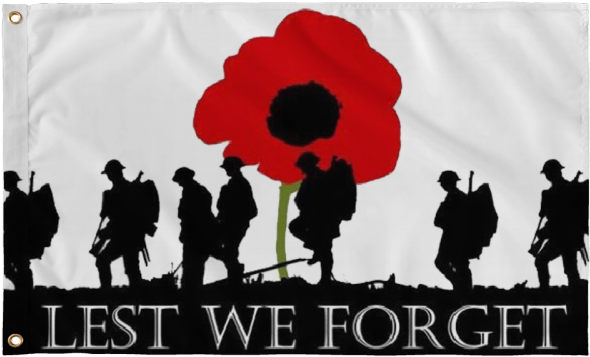 Drawn Poppy Lest We Forget (640x480), Png Download