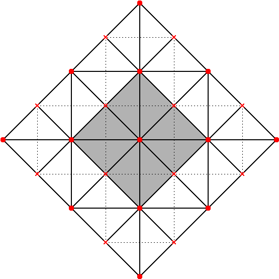 One Star Tetrahedron "grown" From A Central Octahedron (578x567), Png Download