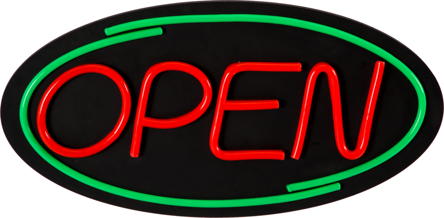 Neon Sign (900x442), Png Download