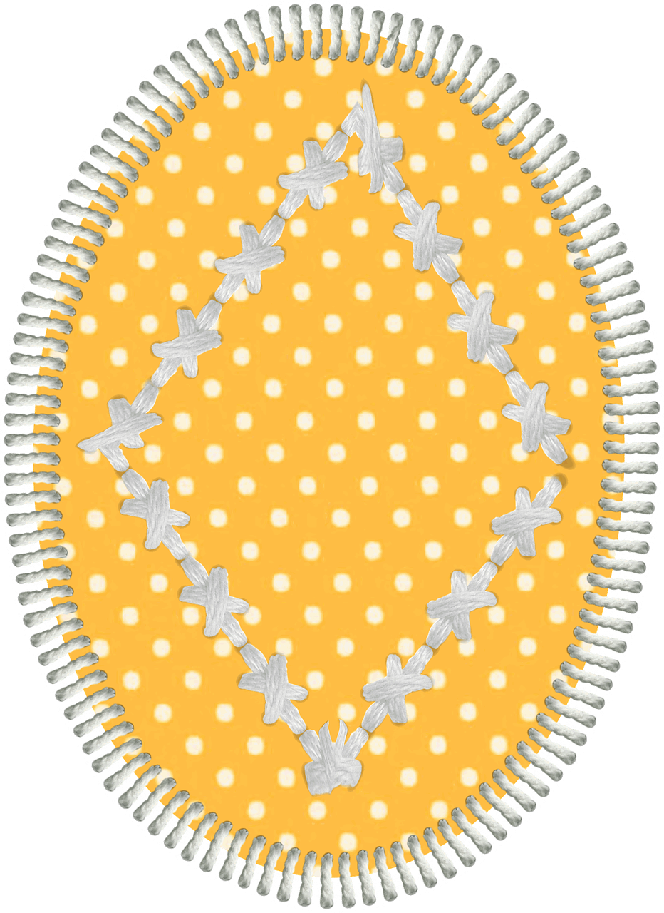 Easter Egg Patchwork - Embroidery (932x1280), Png Download