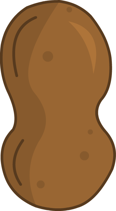 He Looks Like A Peanut - Object Show Peanut (391x710), Png Download