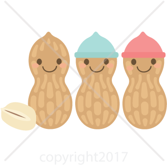 Picture Black And White - Baby Peanut Clipart (360x360), Png Download