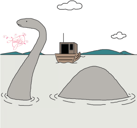 Loch Ness Monster - Illustration (450x450), Png Download