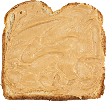 Png Transparent Peanut Butter Qaz - Peanut Butter Sandwich Png (500x373), Png Download