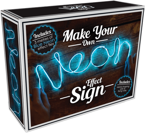 Iscream Diy Neon-effect Blue Light - Make Your Neon Sign (550x550), Png Download