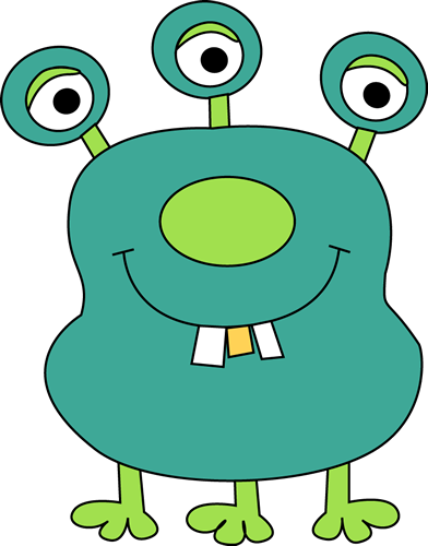 Png Library Cartoon - Monster Clipart (392x500), Png Download