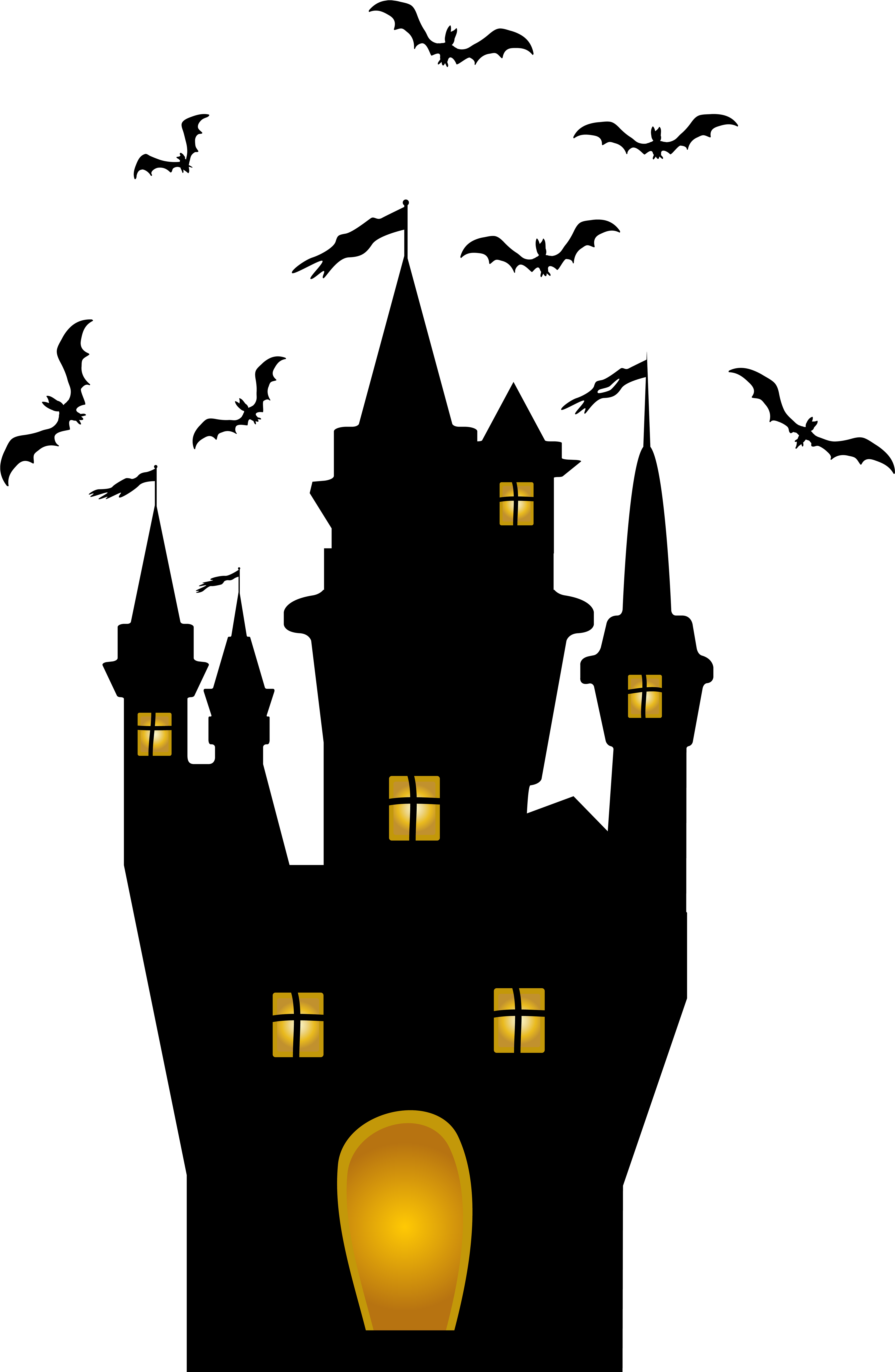 Halloween Castle Transparent Png Clip Art - Halloween Transparent (4567x7000), Png Download