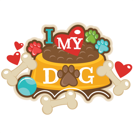 I Love My Dog Title Svg Scrapbook Cut File Cute Clipart - Printables Scrapbook Die Cuts Free (432x432), Png Download