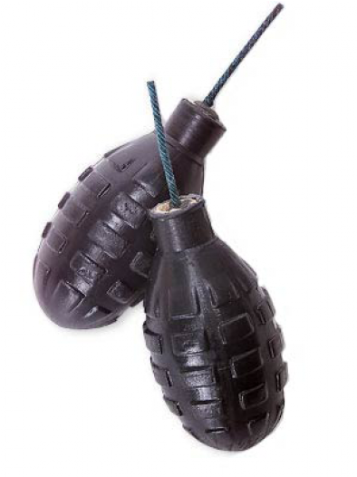 Hand Grenade Smoke (case Pack - Smoke Bomb Grenade (525x525), Png Download