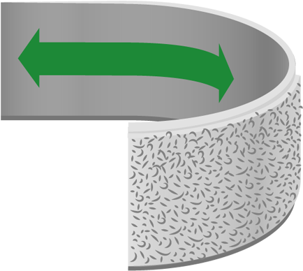 Elastic Velcro Loop Tape, 55mm Width - Bangle (640x640), Png Download