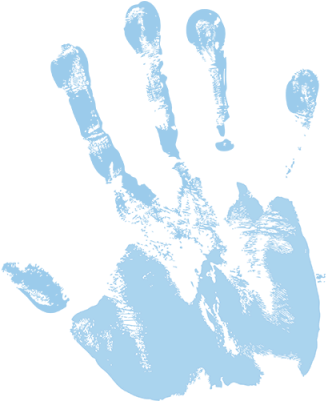 Liquid Chalk Hand Print - Danger Zombies Inside Novelty Half License Plate Hp-037 (400x400), Png Download