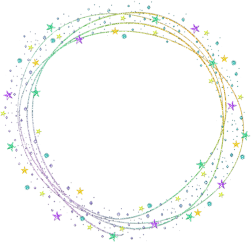 Freetoedit Frame Border Circle Magic Sparkles Stars - Circle (1024x1024), Png Download