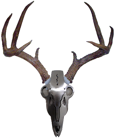 Ibam2 The Iron Buck Antler Mount - Stainless Steel Deer Antler Mount (500x500), Png Download