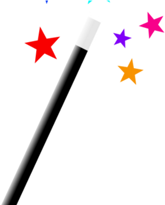 Magic-sparkles - Magic Wand (400x400), Png Download