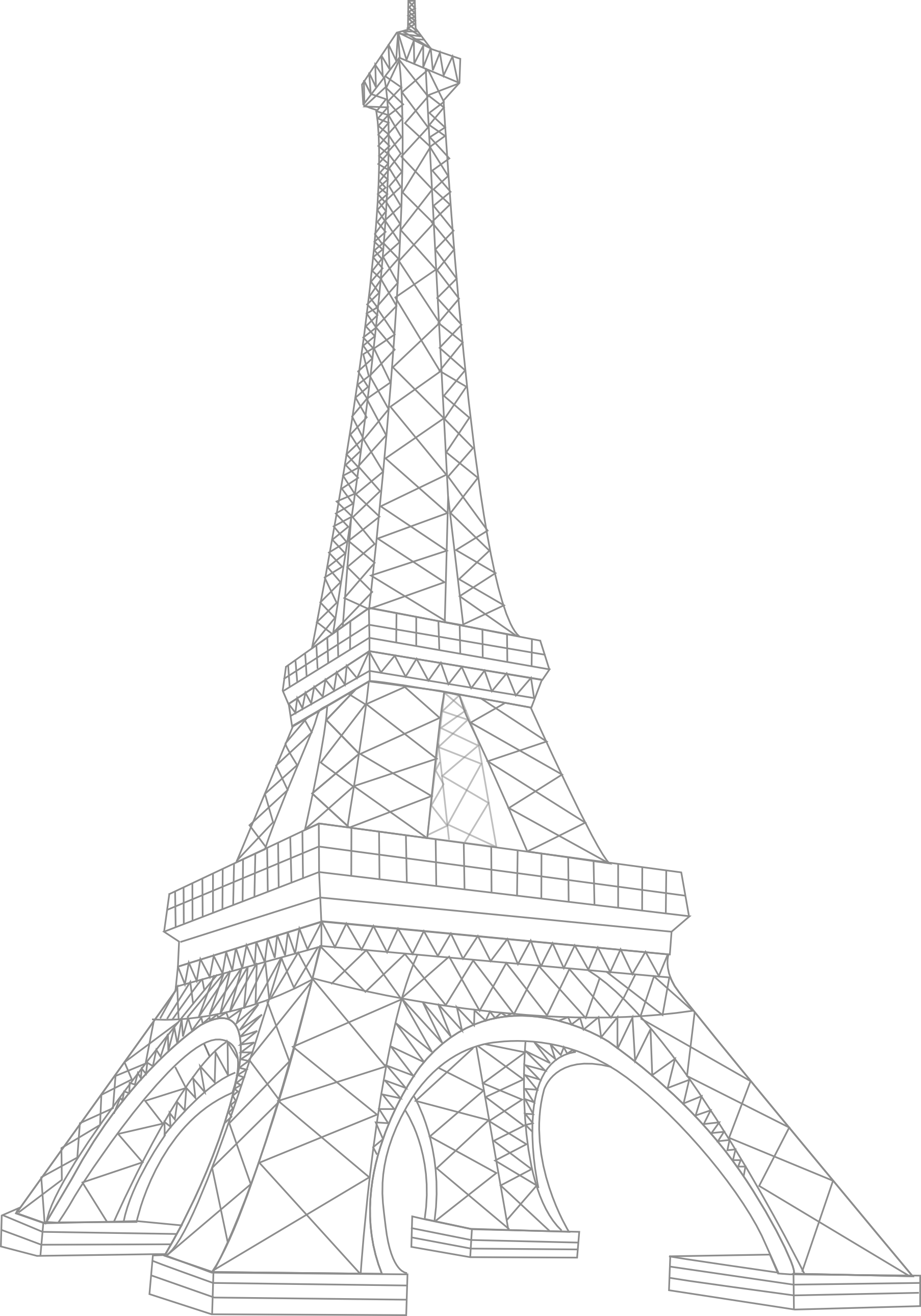 Eiffel Tower Png - Eiffel Tower (1806x2580), Png Download