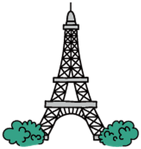 Eiffel Tower Clipart Transparent Background - Eiffel Tower (372x399), Png Download