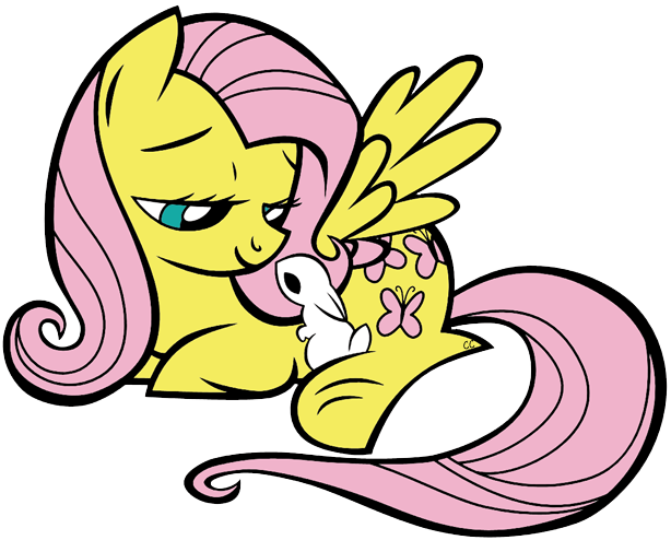 Magic Clipart Pink Sparkles - Mlp Coloring Pages Fluttershy (614x494), Png Download
