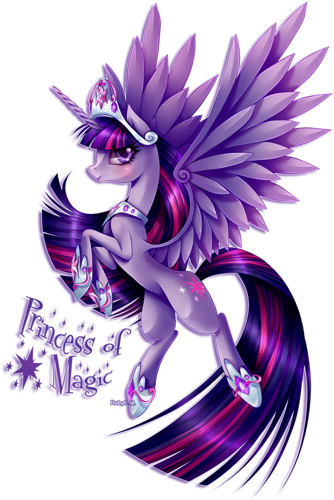 Princess Twilight Sparkle - My Little Pony Princess Of Magic (762x1048), Png Download