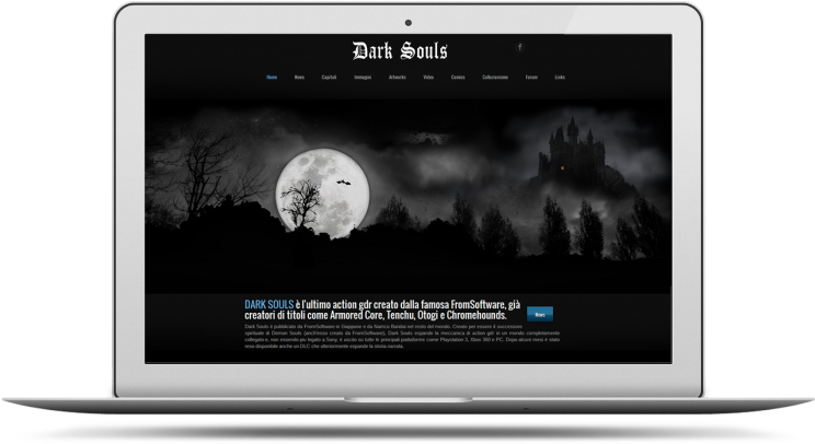 Web Design Project Dark Souls - Led-backlit Lcd Display (750x424), Png Download