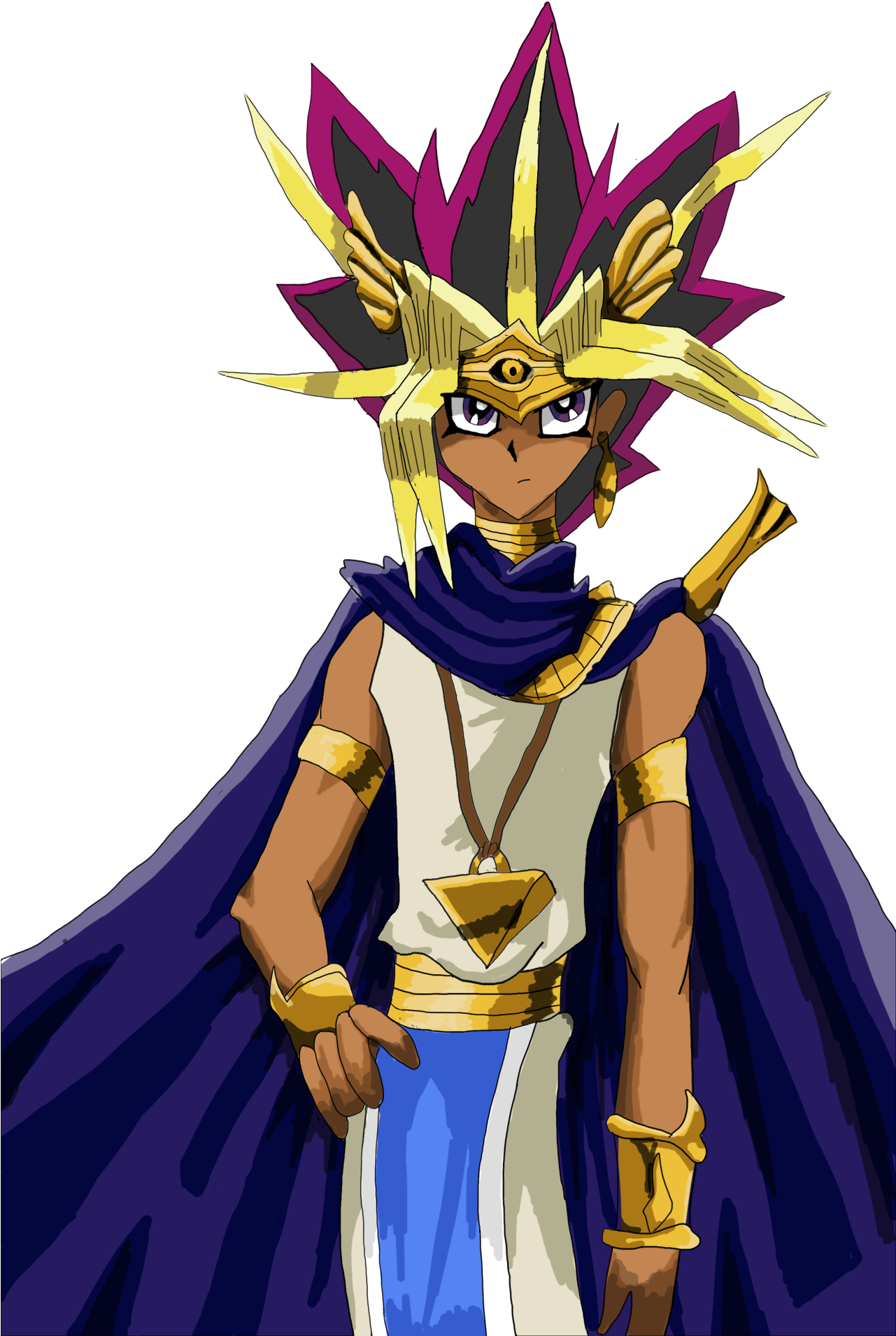 Yu Gi Oh The - Yugioh Pharaoh Png (1280x1967), Png Download