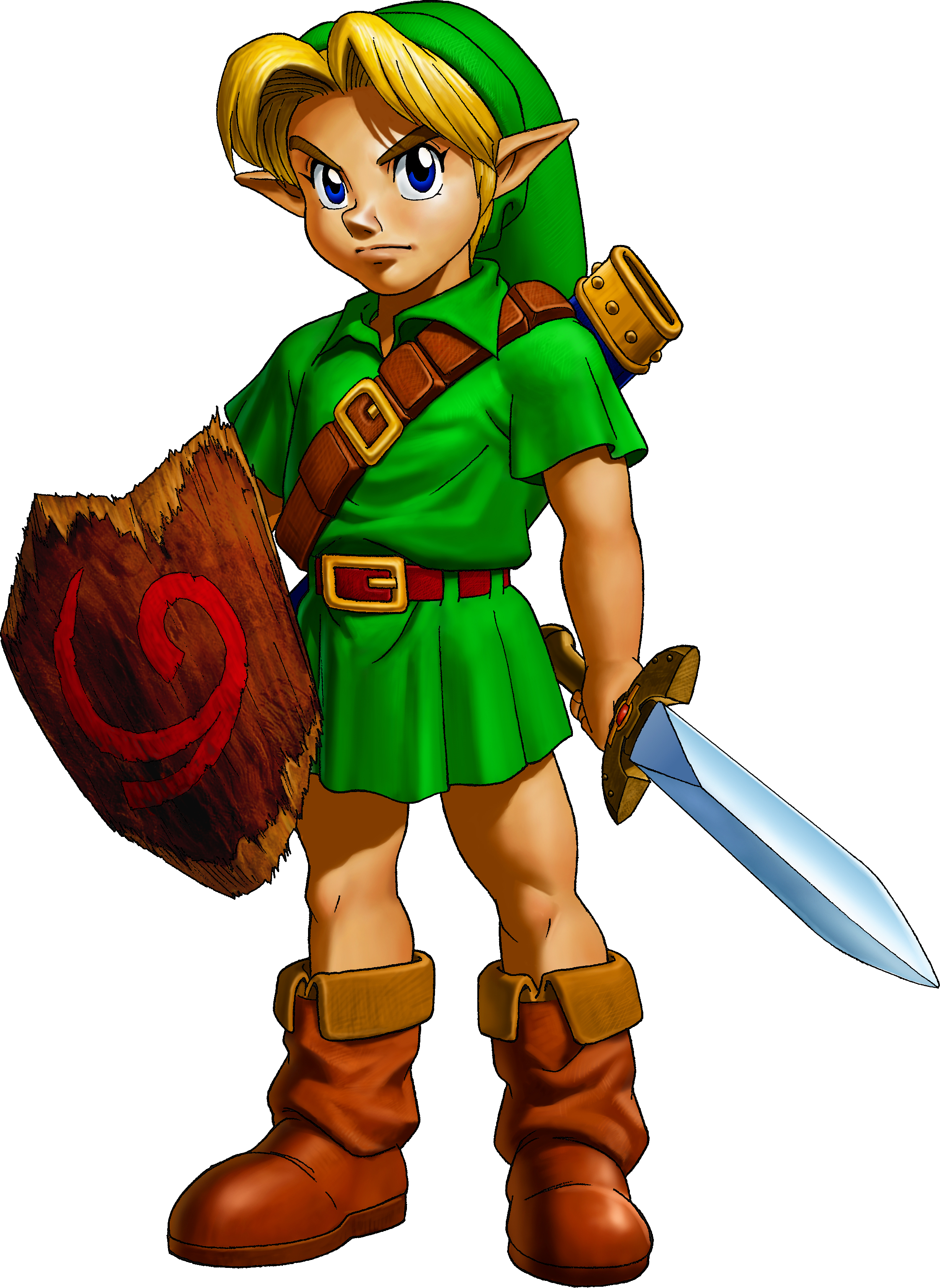 Adult Link Ocarina Of Time Young Link Ocarina Of Time - Link Ocarina Of Time (2243x3075), Png Download