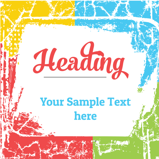 Colorful Splatter Floral Frame Border - Desenhos De Hip Hop (640x640), Png Download