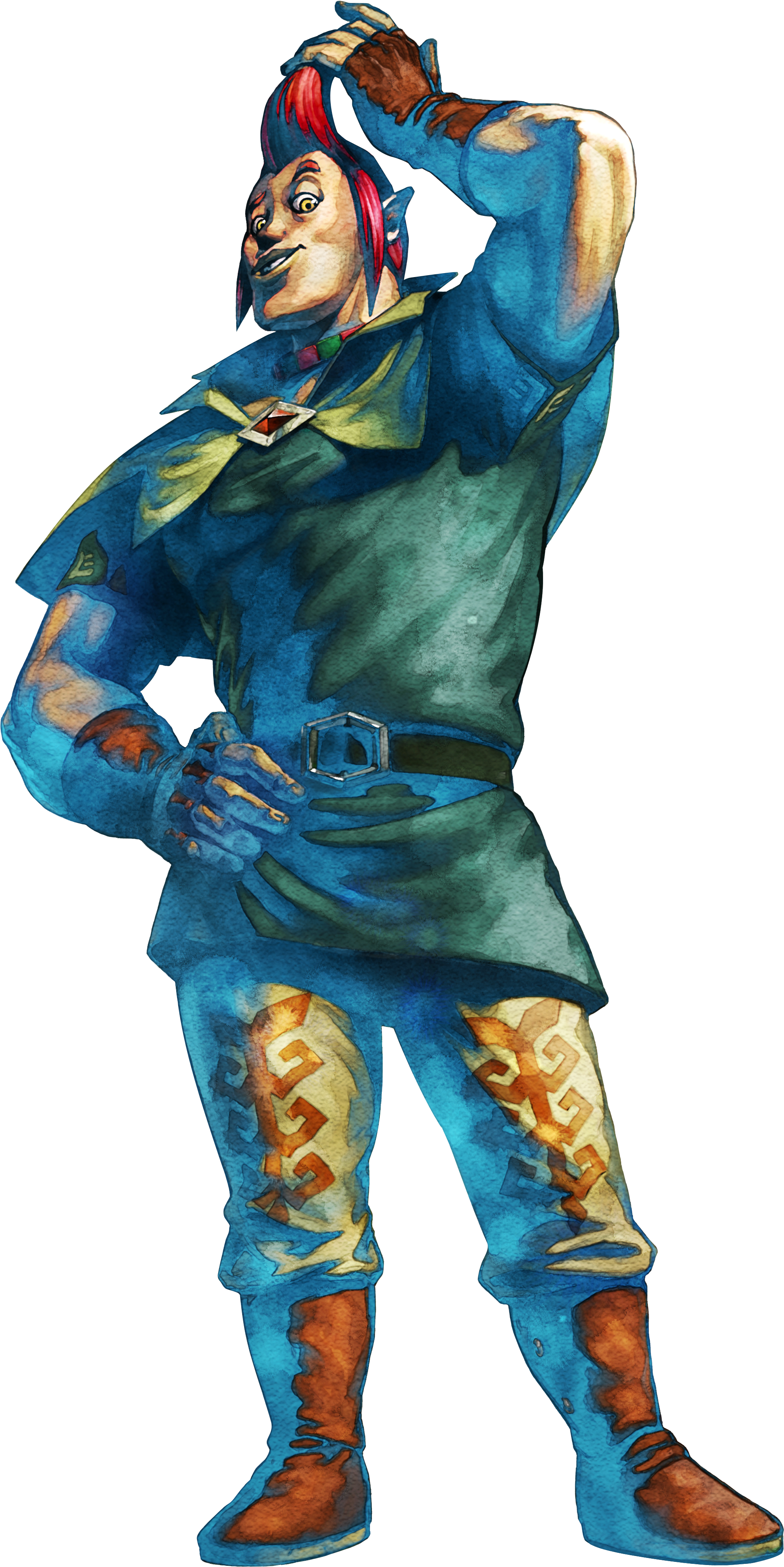 The Legend Of Zelda Skyward Sword - Zelda Skyward Sword Characters (1998x3993), Png Download