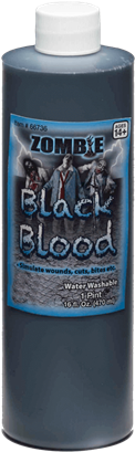 Pint Of Zombie Black Blood - Black Zombie Blood 470ml (415x415), Png Download