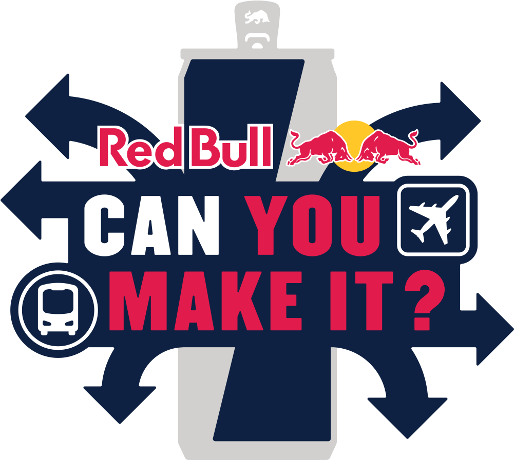 Red Bull's Logo - Red Bull Can You Make It Png (1000x1000), Png Download