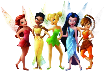 Disney Fairies Clip Art - Tinkerbell Y Sus Amigas (500x300), Png Download