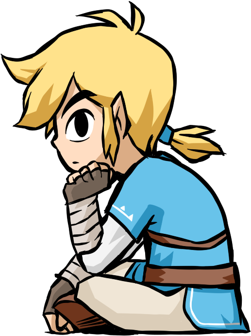 The Legend Of Zelda - Breath Of The Wild Toon Link (736x895), Png Download
