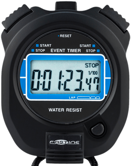 Digital Stopwatch Png - Fastime 3 Stopwatch (450x540), Png Download