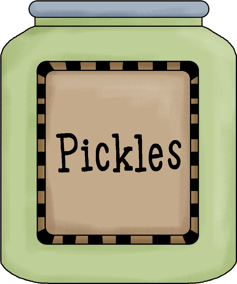 Pickle Clipart Jpeg - Jar Of Pickles Clipart Png (900x1050), Png Download
