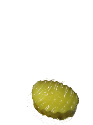 Snackintyre Recipe Instructions - Pickle Slice Png (300x400), Png Download