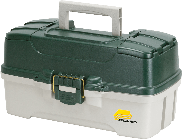 Three-tray Green Tackle Box - Plano Tackle Box (795x610), Png Download