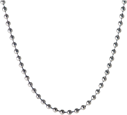 24 Stainless Steel Ball Chain Ball Chain Necklace Png Full Size Png Download Seekpng