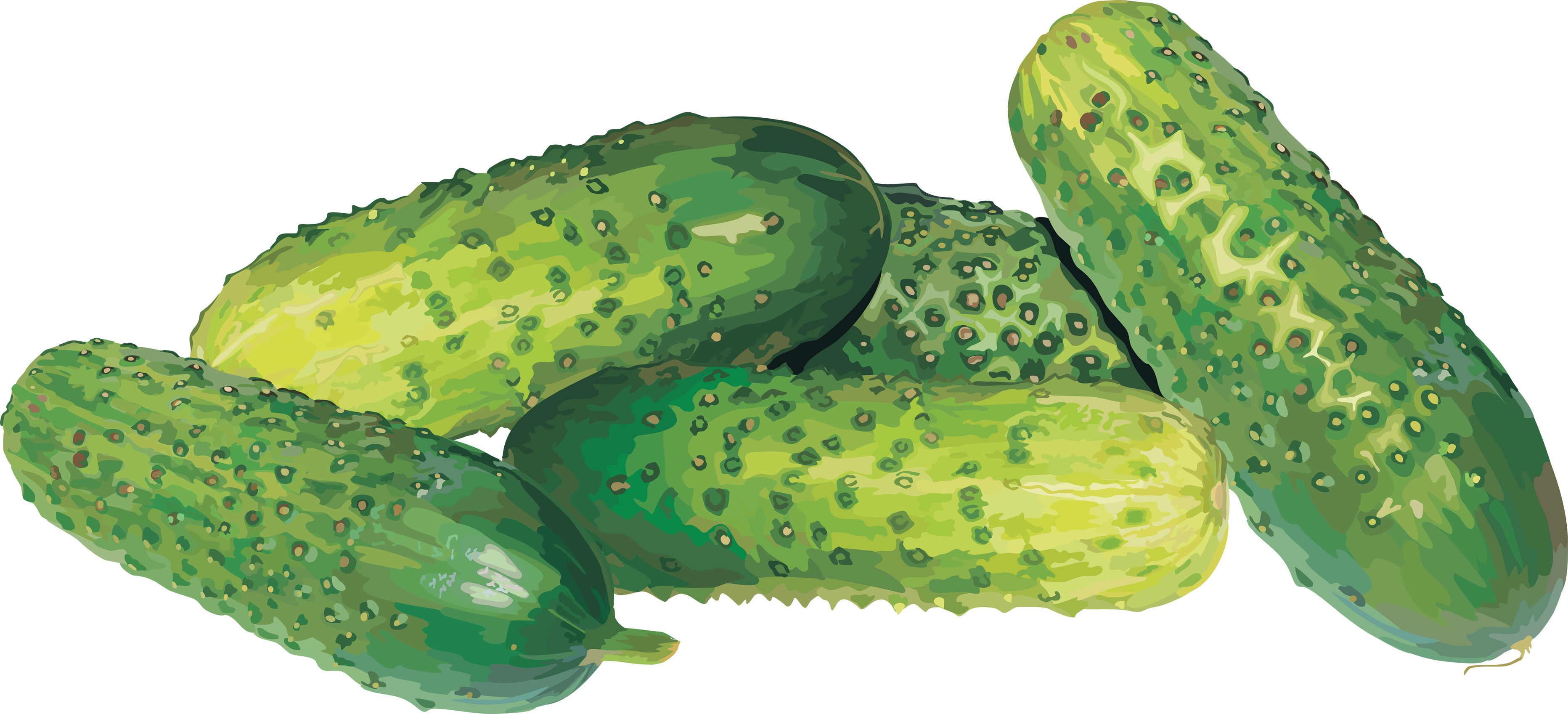 Vector Black And White Library Pickle Free On Dumielauxepices - Cucumbers Png (3728x1697), Png Download