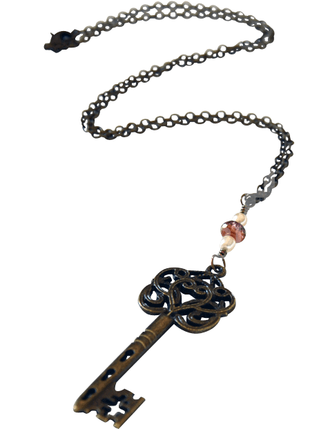 Victorian Key Necklace - Necklace (639x639), Png Download