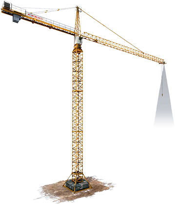 Loadview Tower Crane Wireless - Tower Crane (400x418), Png Download