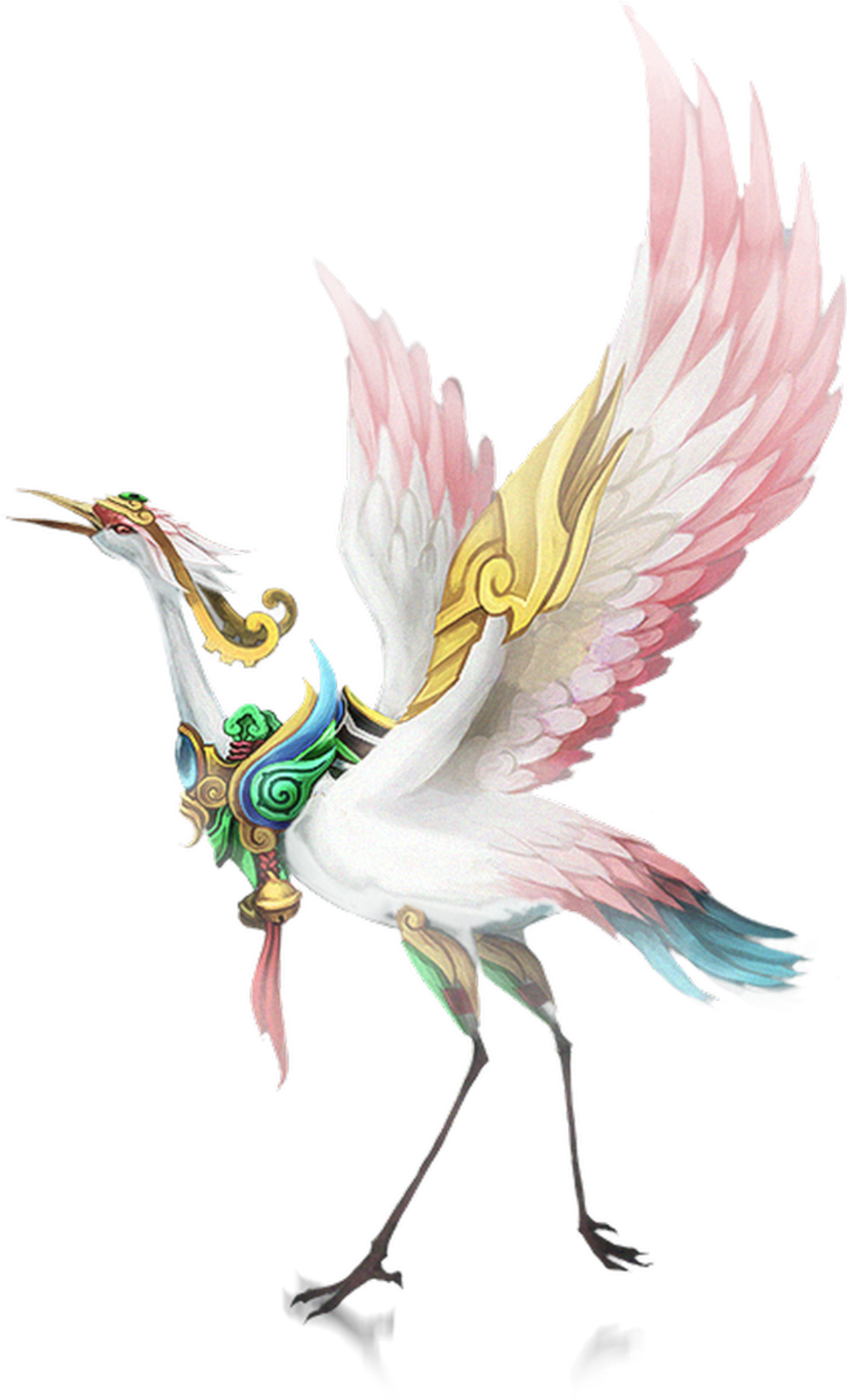 Hand Painted Color Crane Transparent Decorative - Portable Network Graphics (1024x1692), Png Download