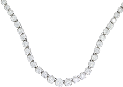 Diamond Tennis Chain Png (400x400), Png Download