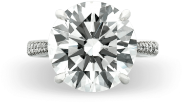 The Ability For A White Diamond To Sparkle Intensely, - Diamond (375x375), Png Download